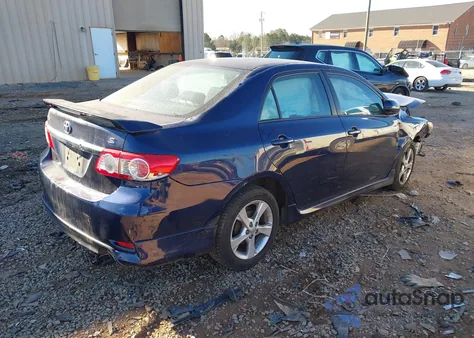 2011 Toyota Corolla S z USA, uszkodzony, nr VIN 2T1BU4EE2BC583639